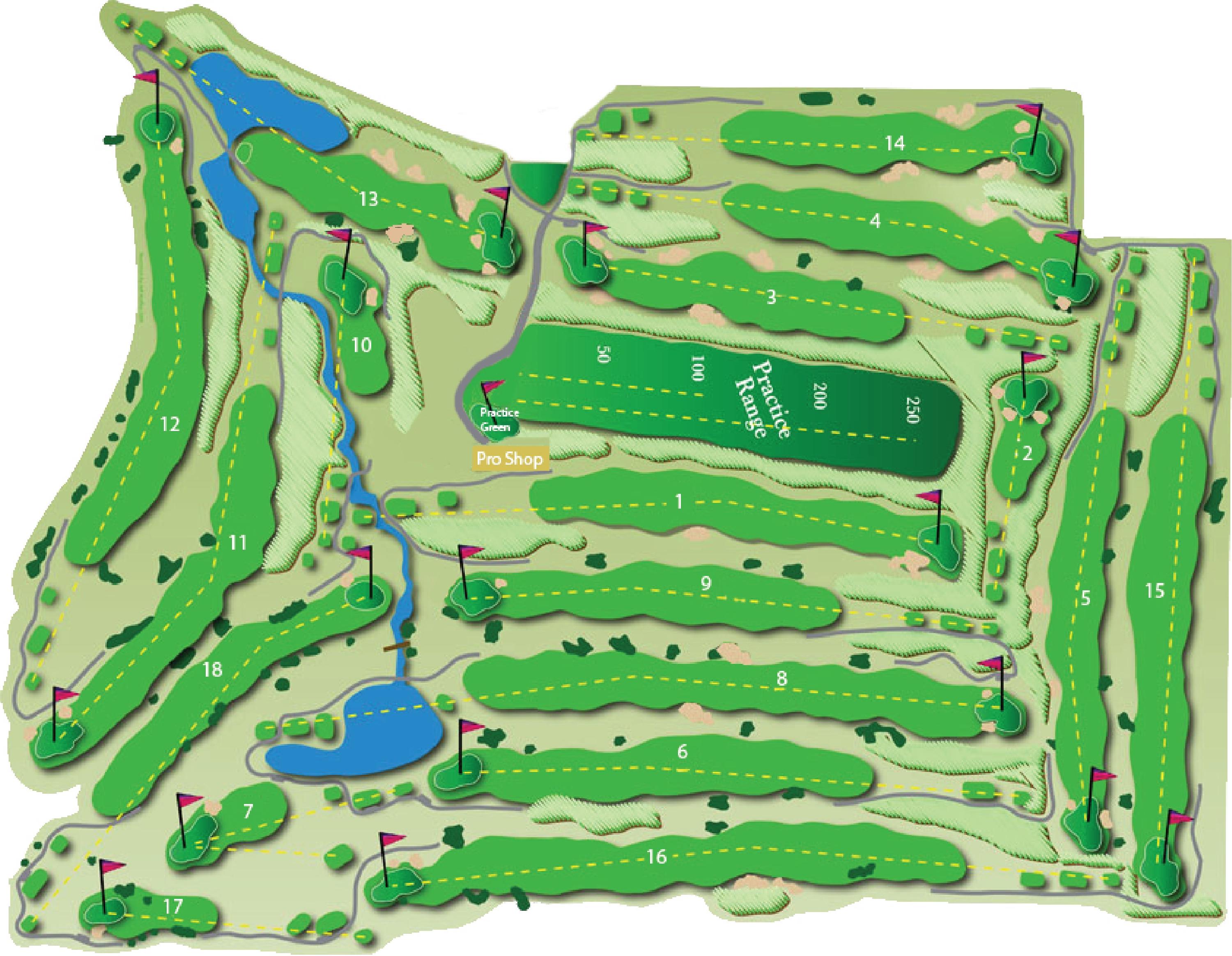 Course Map Star Valley View Golf Course